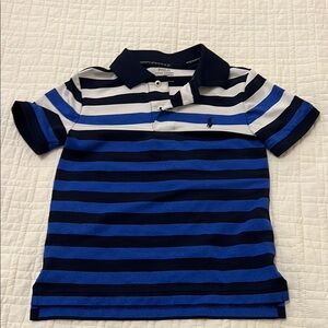 Polo by Ralph Lauren Blue and Black Striped Polo Shirt